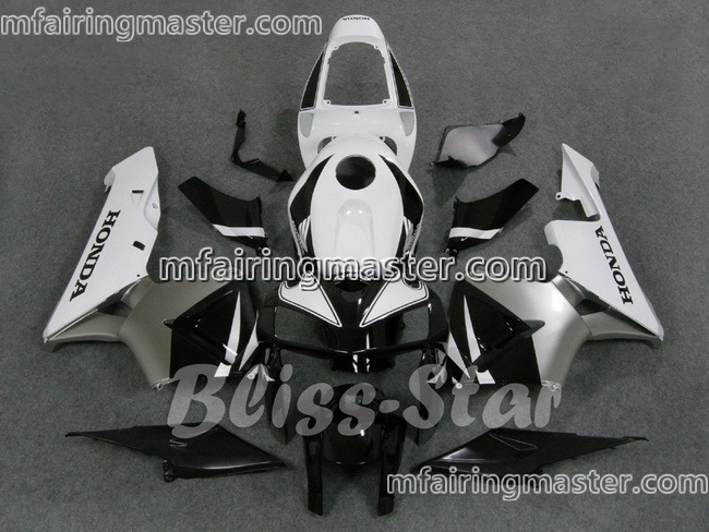 (image for) Fit for Honda CBR600RR F5 2005 2006 fairing kit injection molding Silver white