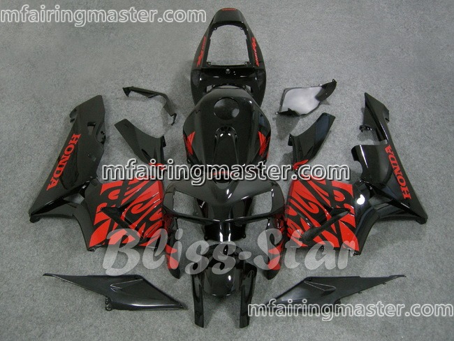 (image for) Fit for Honda CBR600RR F5 2005 2006 fairing kit injection molding Red black