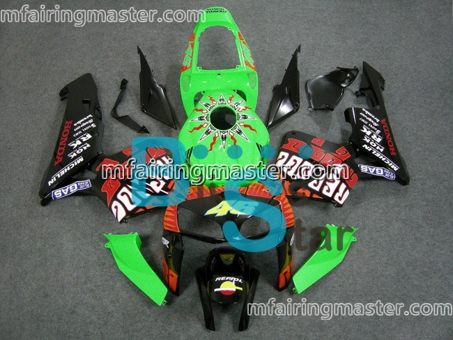 (image for) Fit for Honda CBR600RR F5 2005 2006 fairing kit injection molding Repsol green