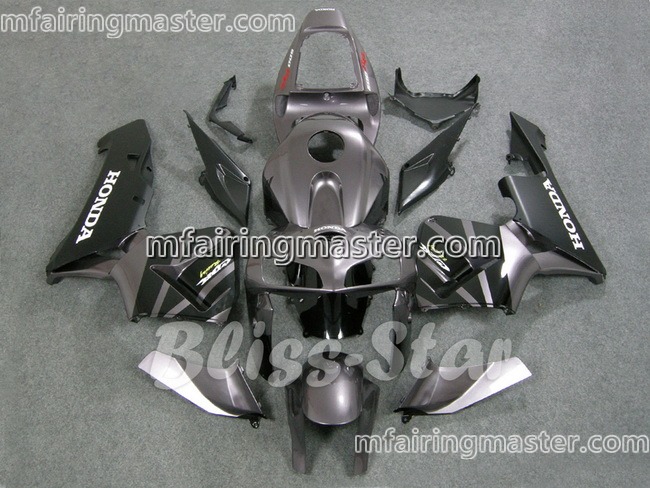 (image for) Fit for Honda CBR600RR F5 2005 2006 fairing kit injection molding Black silver