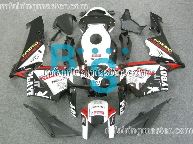 (image for) Fit for Honda CBR600RR F5 2005 2006 fairing kit injection molding Playboy black white