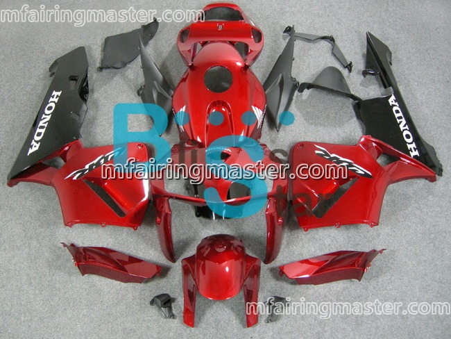 (image for) Fit for Honda CBR600RR F5 2005 2006 fairing kit injection molding Red black