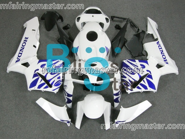 (image for) Fit for Honda CBR600RR F5 2005 2006 fairing kit injection molding White blue