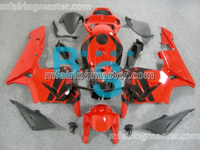 (image for) Fit for Honda CBR600RR F5 2005 2006 fairing kit injection molding Red black