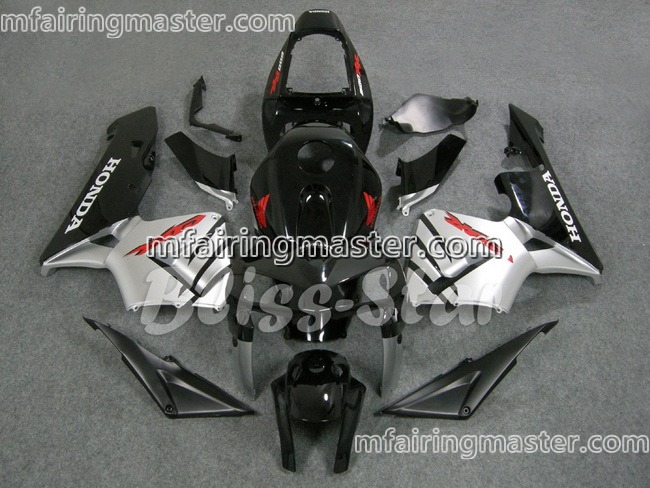 (image for) Fit for Honda CBR600RR F5 2005 2006 fairing kit injection molding Silver black