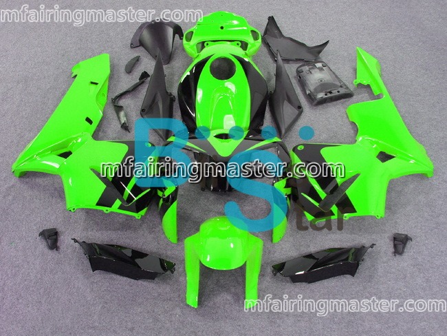 (image for) Fit for Honda CBR600RR F5 2005 2006 fairing kit injection molding Green black - Click Image to Close