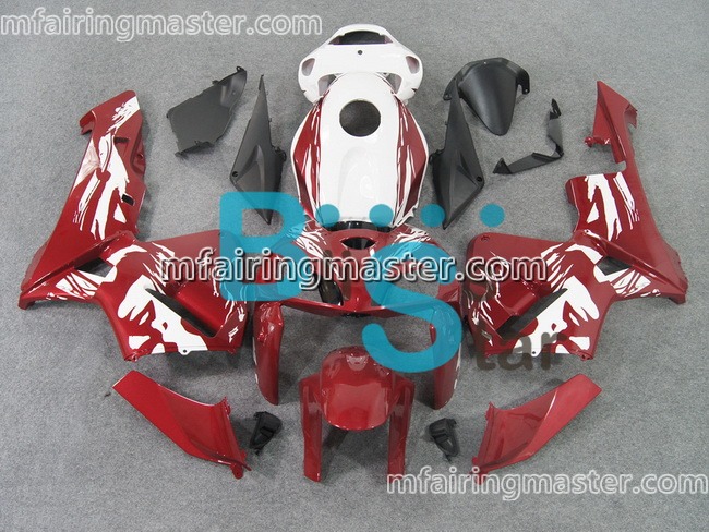 (image for) Fit for Honda CBR600RR F5 2005 2006 fairing kit injection molding Red white