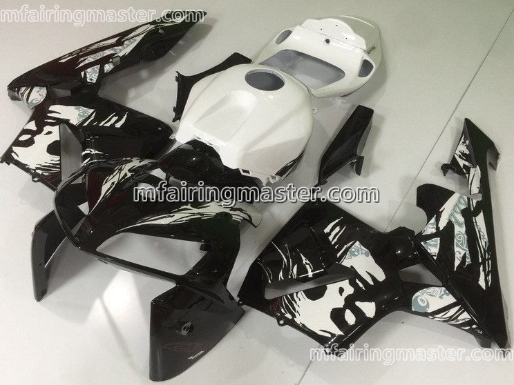 (image for) Fit for Honda CBR600RR F5 2005 2006 fairing kit injection molding Black white