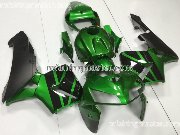 (image for) Fit for Honda CBR600RR F5 2005 2006 fairing kit injection molding Green black - Click Image to Close