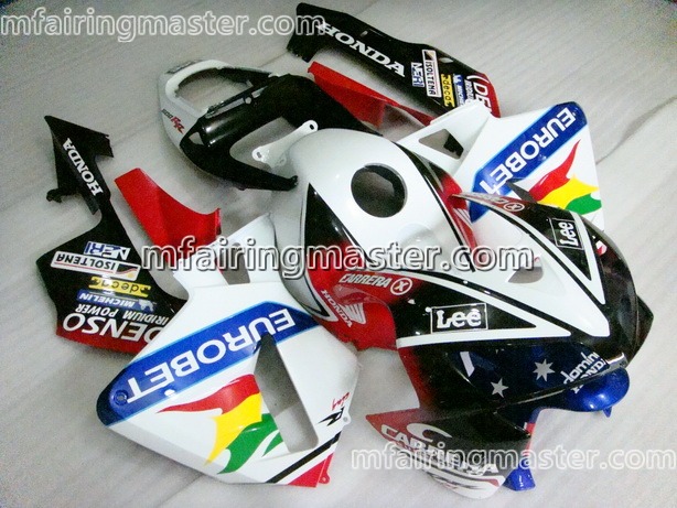 (image for) Fit for Honda CBR600RR F5 2005 2006 fairing kit injection molding Eurobet white