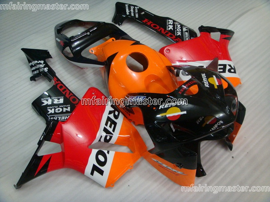 (image for) Fit for Honda CBR600RR F5 2005 2006 fairing kit injection molding Repsol black