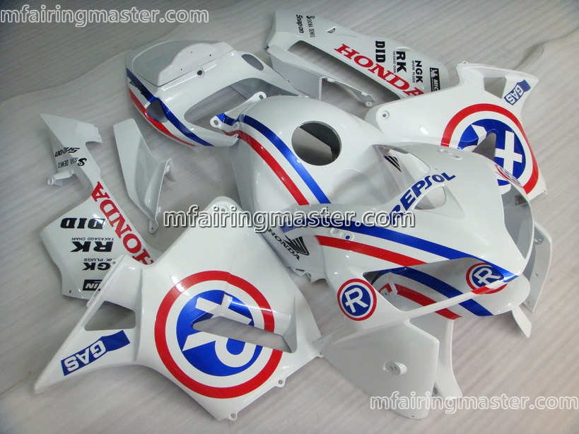 (image for) Fit for Honda CBR600RR F5 2005 2006 fairing kit injection molding Repsol white