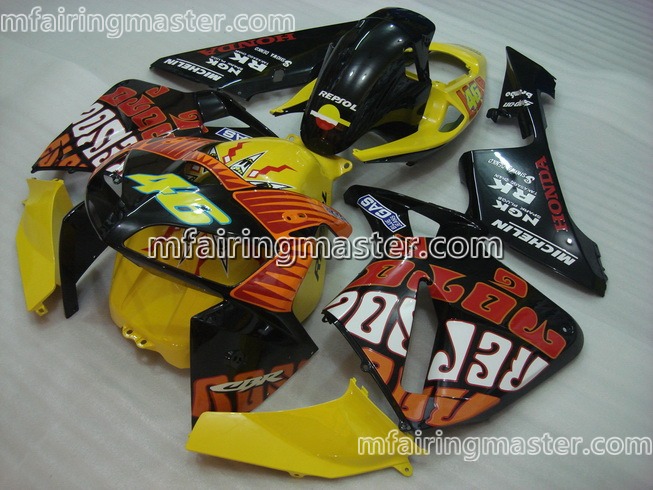 (image for) Fit for Honda CBR600RR F5 2005 2006 fairing kit injection molding 46 yellow black