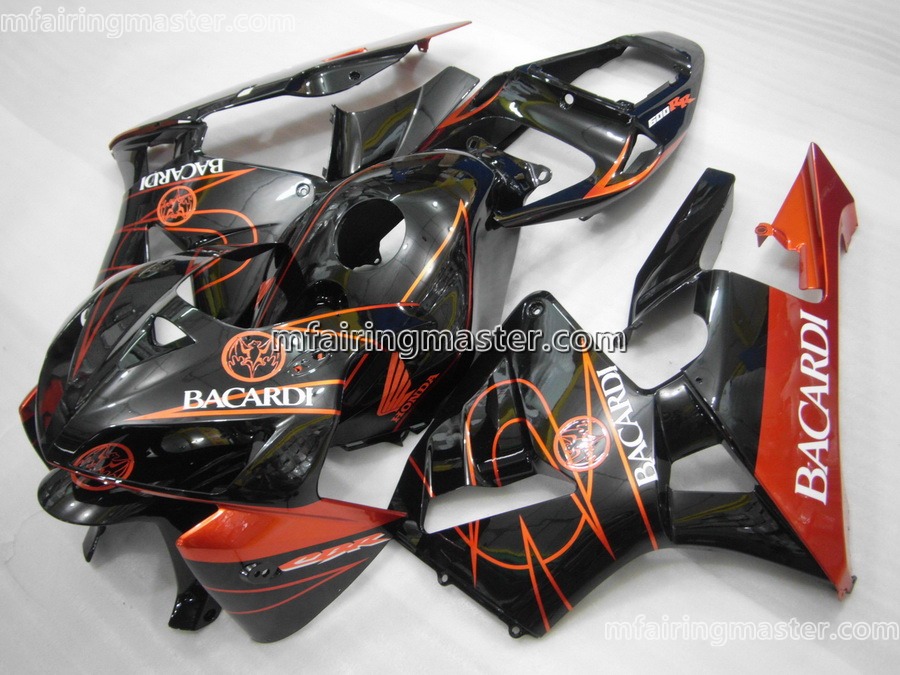 (image for) Fit for Honda CBR600RR F5 2005 2006 fairing kit injection molding Bacardi black red