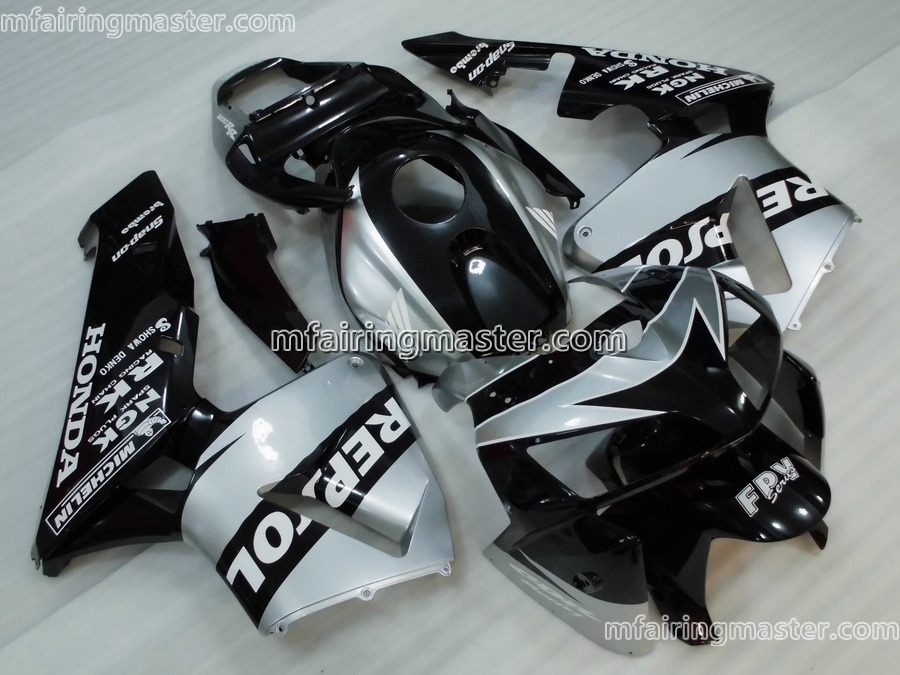 (image for) Fit for Honda CBR600RR F5 2005 2006 fairing kit injection molding Repsol silver black