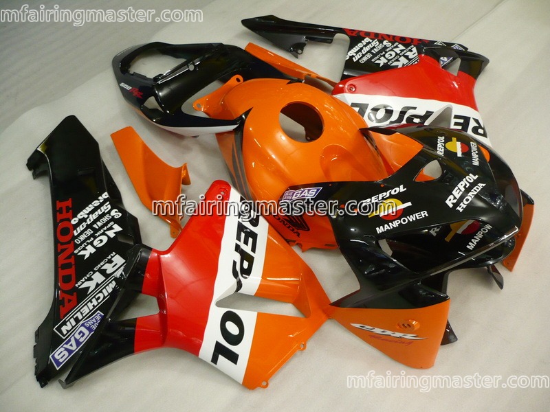 (image for) Fit for Honda CBR600RR F5 2005 2006 fairing kit injection molding Repsol orange