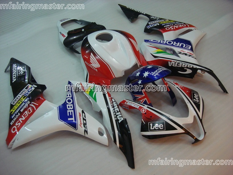 (image for) Fit for Honda CBR600RR F5 2007 2008 fairing kit injection molding Eurobet white