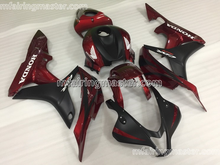 (image for) Fit for Honda CBR600RR F5 2007 2008 fairing kit injection molding Red black