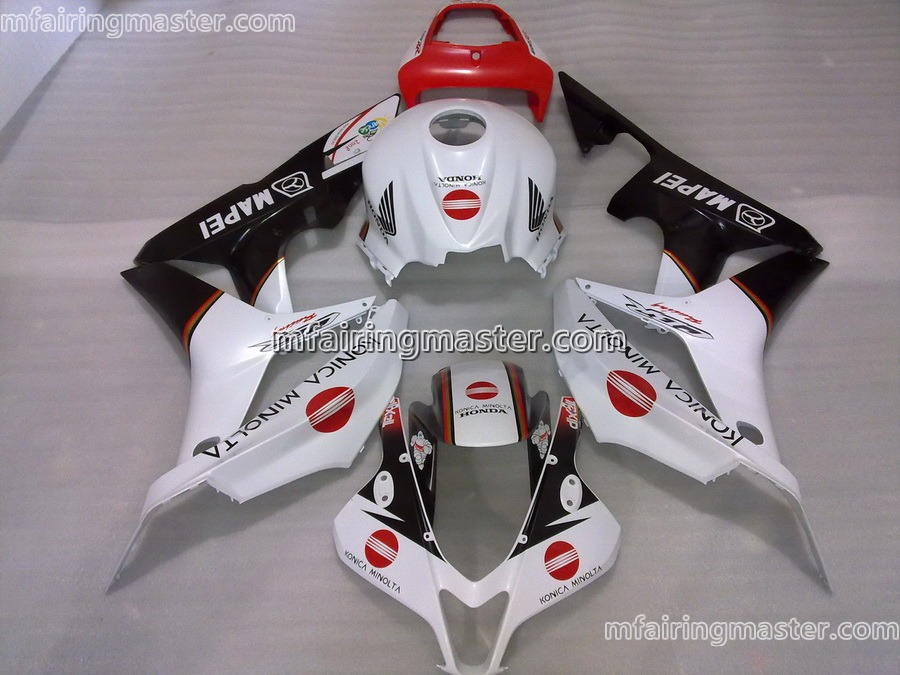 (image for) Fit for Honda CBR600RR F5 2007 2008 fairing kit injection molding Konica minolta red