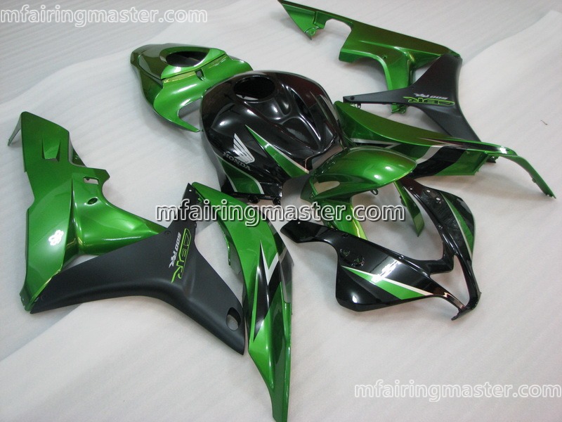 (image for) Fit for Honda CBR600RR F5 2007 2008 fairing kit injection molding Green black