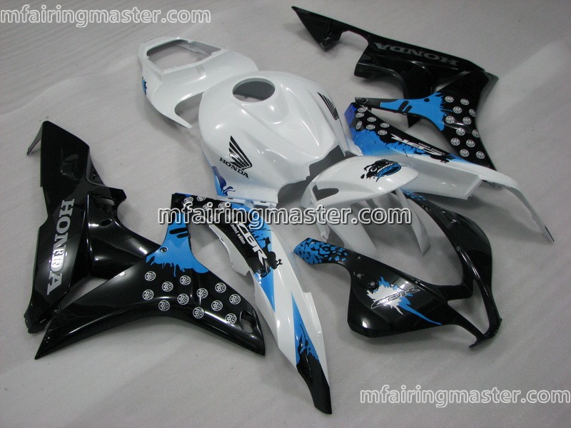 (image for) Fit for Honda CBR600RR F5 2007 2008 fairing kit injection molding Blue black white