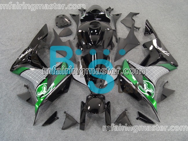 (image for) Fit for Honda CBR600RR F5 2007 2008 fairing kit injection molding Green black