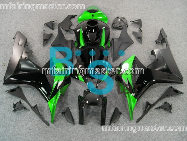 (image for) Fit for Honda CBR600RR F5 2007 2008 fairing kit injection molding Green black