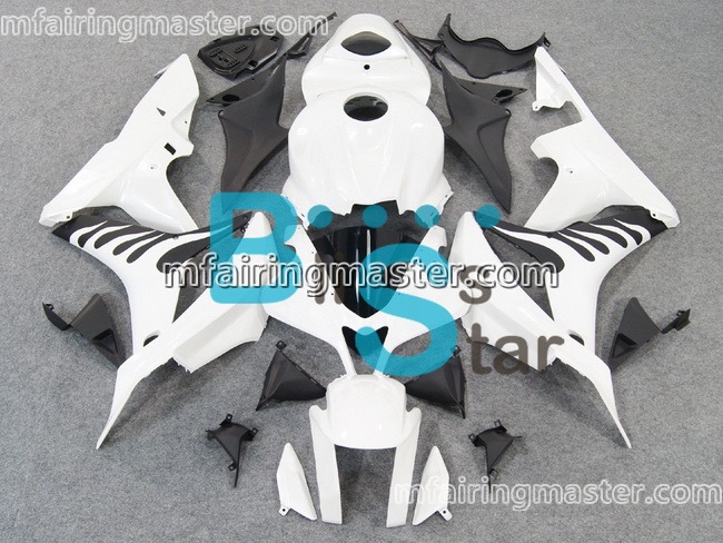 (image for) Fit for Honda CBR600RR F5 2007 2008 fairing kit injection molding White flames