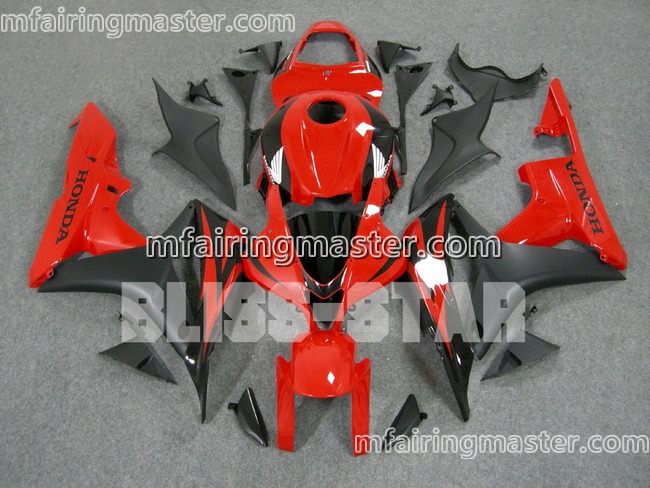 (image for) Fit for Honda CBR600RR F5 2007 2008 fairing kit injection molding Red black