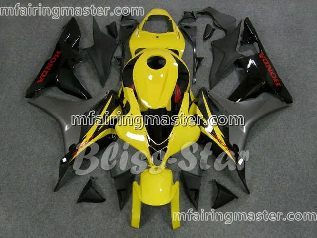 (image for) Fit for Honda CBR600RR F5 2007 2008 fairing kit injection molding Yellow black