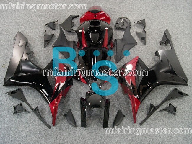 (image for) Fit for Honda CBR600RR F5 2007 2008 fairing kit injection molding Red black