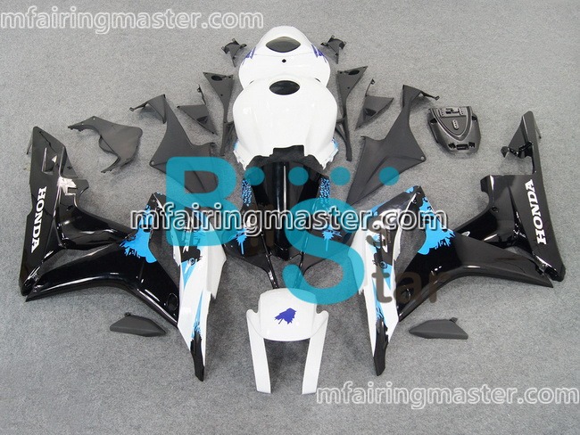 (image for) Fit for Honda CBR600RR F5 2007 2008 fairing kit injection molding Black white