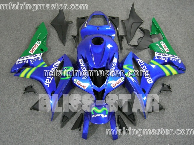 (image for) Fit for Honda CBR600RR F5 2007 2008 fairing kit injection molding Movistar blue