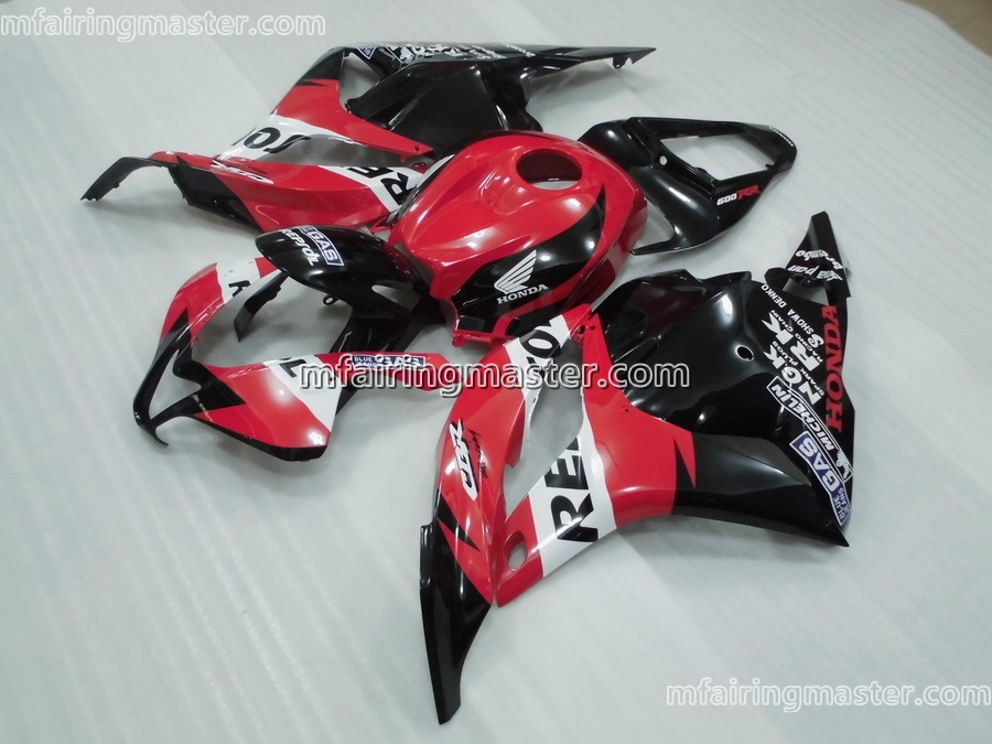 (image for) Fit for Honda CBR600RR F5 2009 2010 2011 2012 fairing kit injection molding Red back