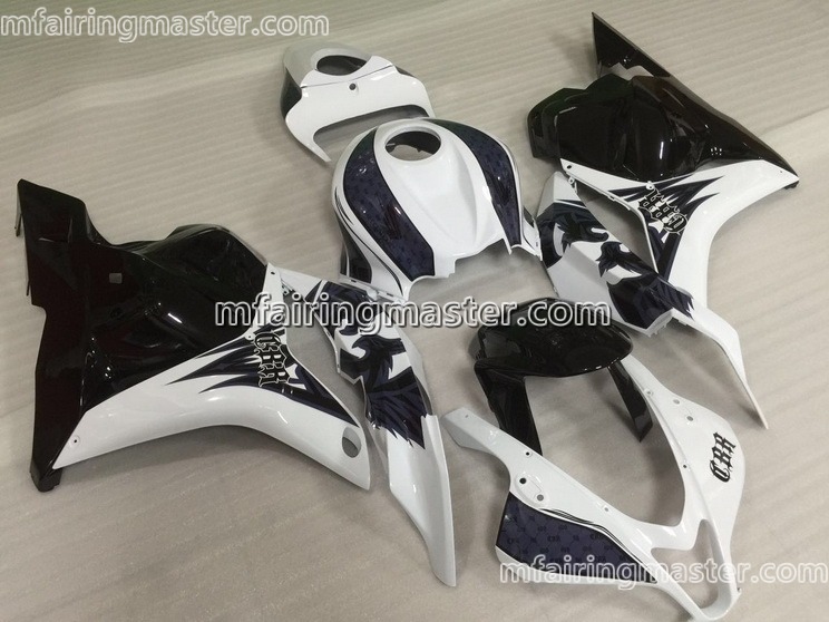 (image for) Fit for Honda CBR600RR F5 2009 2010 2011 2012 fairing kit injection molding White black