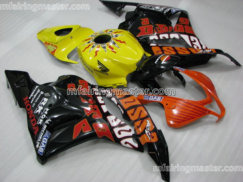 (image for) Fit for Honda CBR600RR F5 2009 2010 2011 2012 fairing kit injection molding Repsol yellow