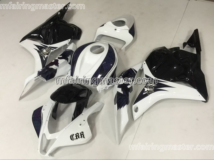 (image for) Fit for Honda CBR600RR F5 2009 2010 2011 2012 fairing kit injection molding White black