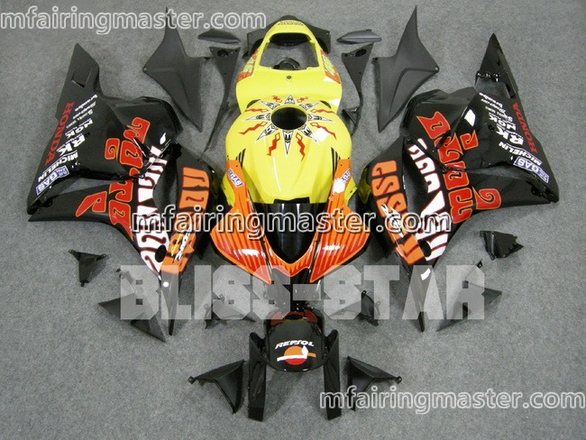 (image for) Fit for Honda CBR600RR F5 2009 2010 2011 2012 fairing kit injection molding Yellow black