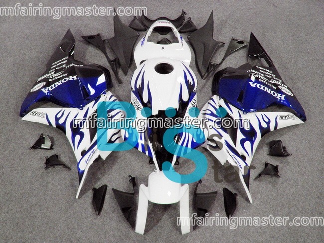 (image for) Fit for Honda CBR600RR F5 2009 2010 2011 2012 fairing kit injection molding Blue flames