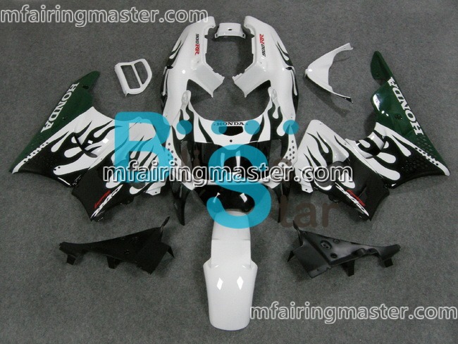 (image for) Fit for Honda CBR900RR 893 1996 1997 fairing kit Black flames white