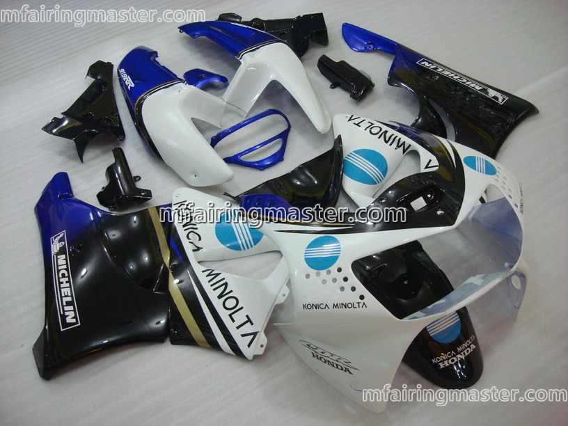 (image for) Fit for Honda CBR900RR 919 1998 1999 fairing kit Konica minolta white blue