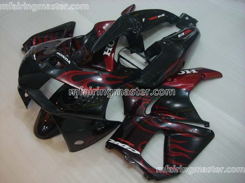 (image for) Fit for Honda CBR900RR 919 1998 1999 fairing kit Red flames black