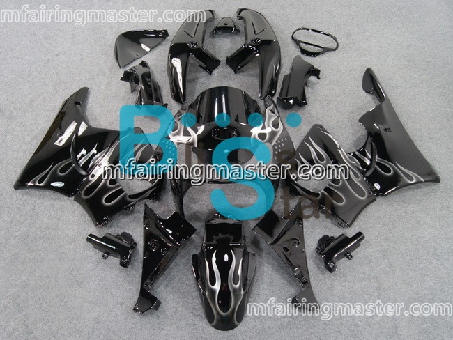 (image for) Fit for Honda CBR900RR 919 1998 1999 fairing kit Smoking flames black