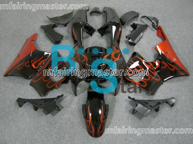 (image for) Fit for Honda CBR900RR 919 1998 1999 fairing kit Red flames black