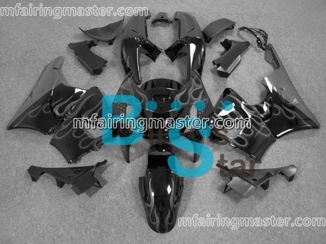 (image for) Fit for Honda CBR900RR 919 1998 1999 fairing kit Smoking flames black