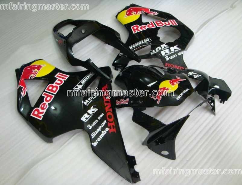 (image for) Fit for Honda CBR900RR 954 2002 2003 fairing kit injection molding Black red bull