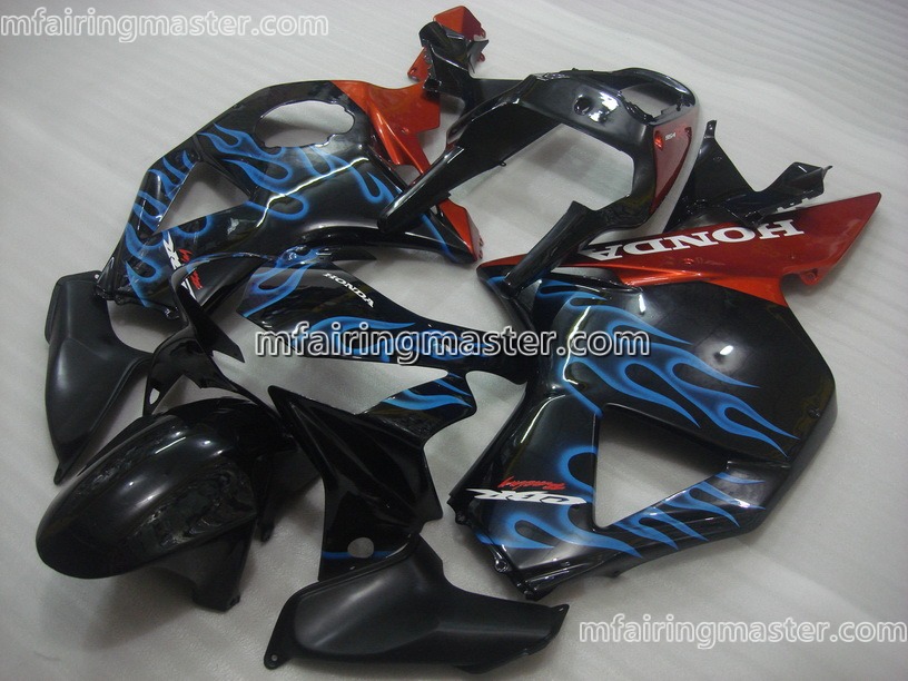 (image for) Fit for Honda CBR900RR 954 2002 2003 fairing kit injection molding Blue flames black