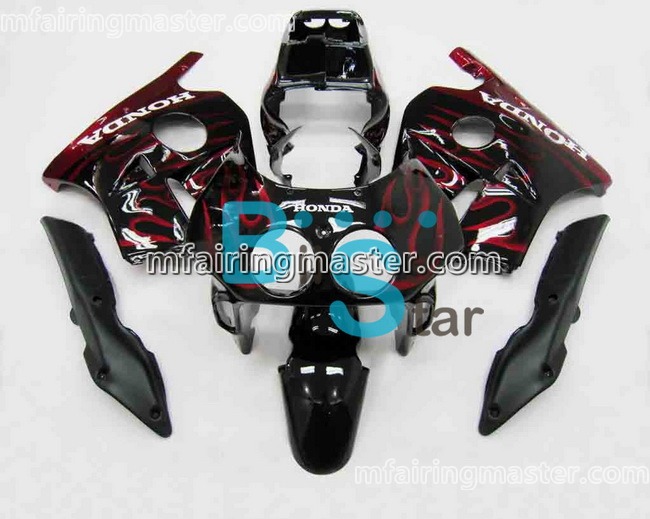 (image for) Fit for Honda CB250RR MC22 1990 1991 1992 1993 1994 fairing kit injection molding red flame black