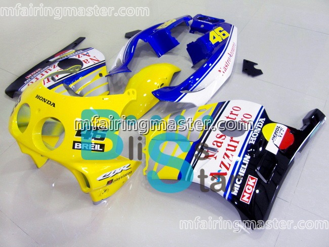 (image for) Fit for Honda CB250RR MC22 1990 1991 1992 1993 1994 fairing kit injection molding 46 yellow blue