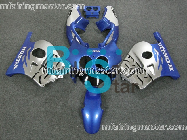 (image for) Fit for Honda CB250RR MC22 1990 1991 1992 1993 1994 fairing kit injection molding silver blue